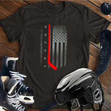 American Flag Play Hockey T-Shirt