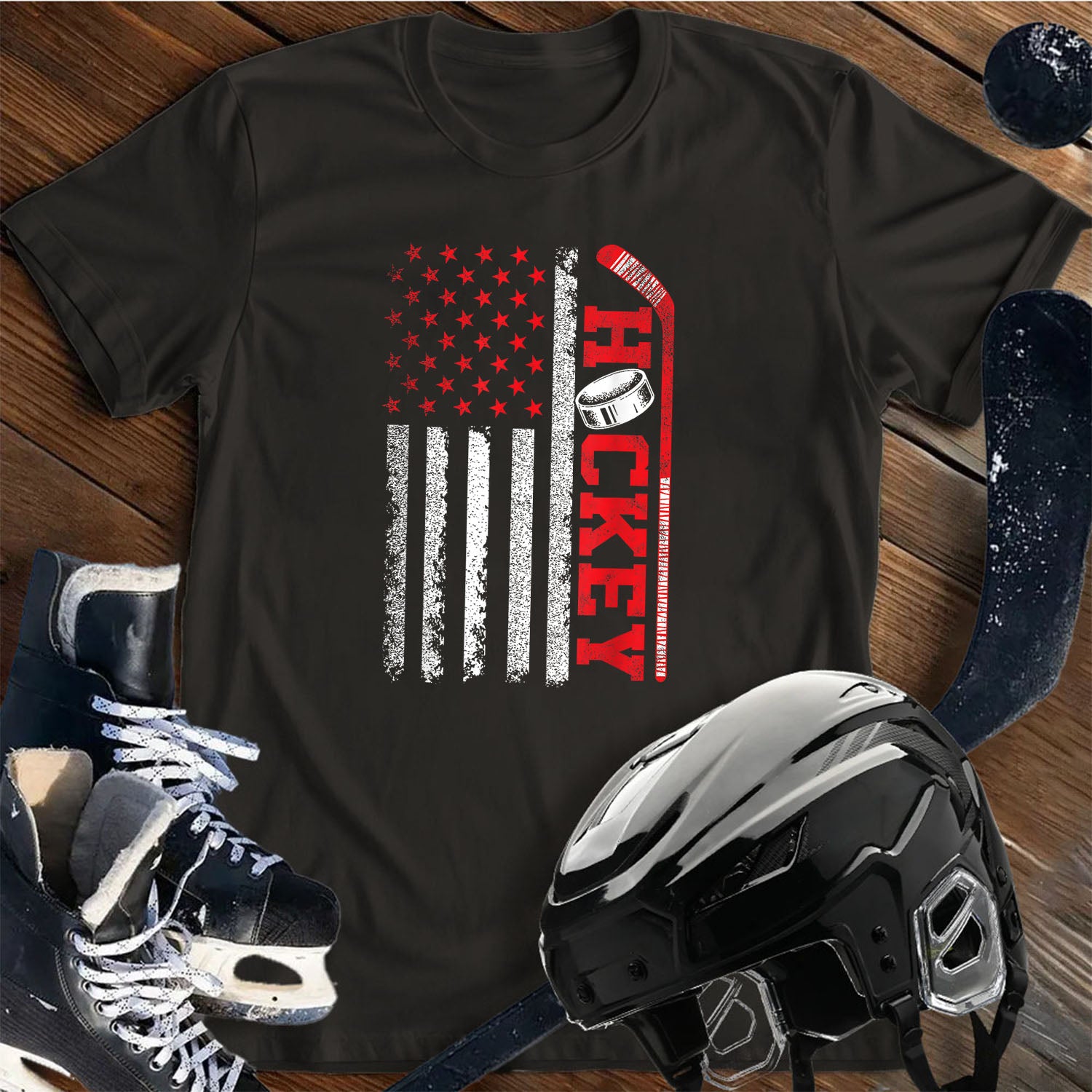 Patriotic Hockey T-Shirt