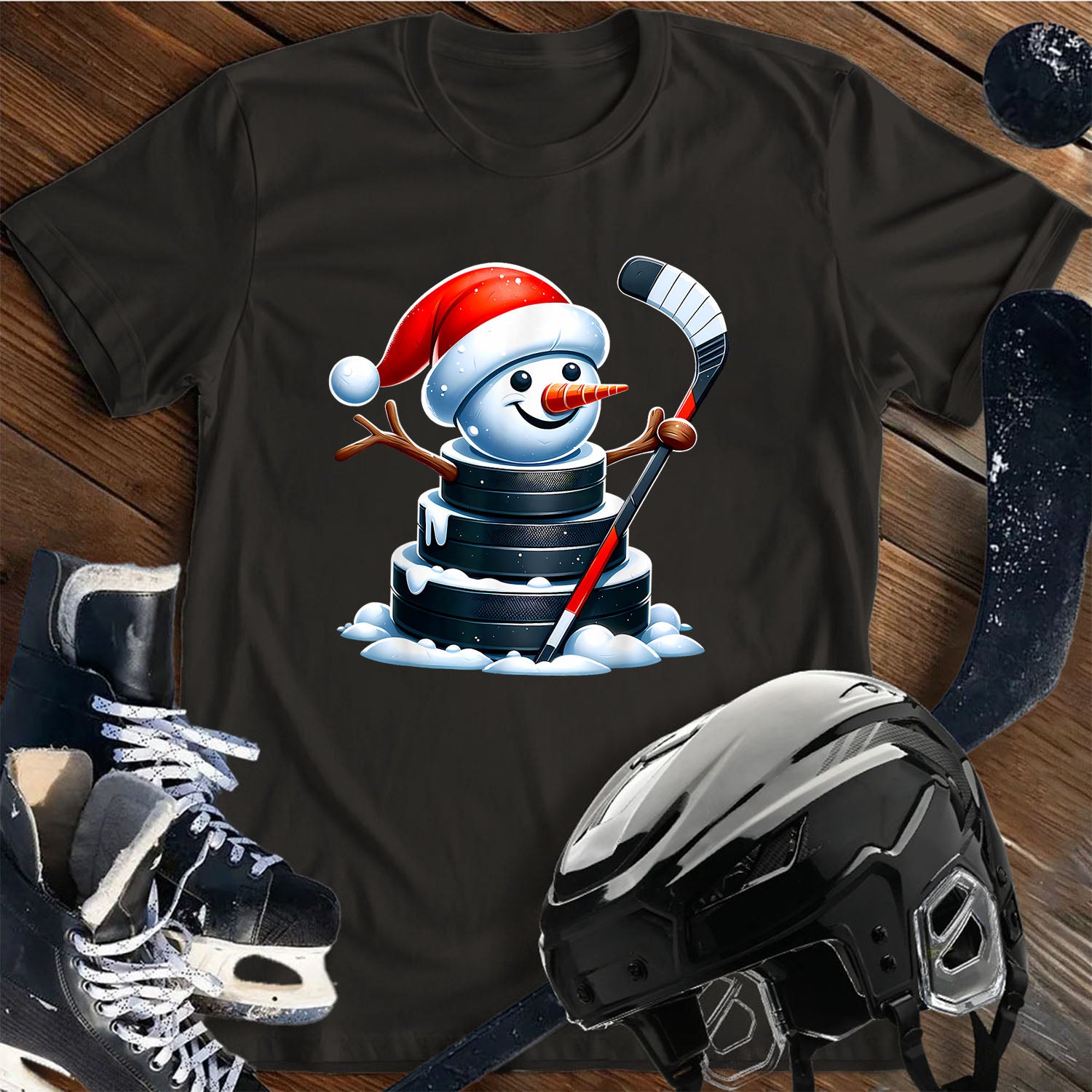 Puck Snowman T-Shirt