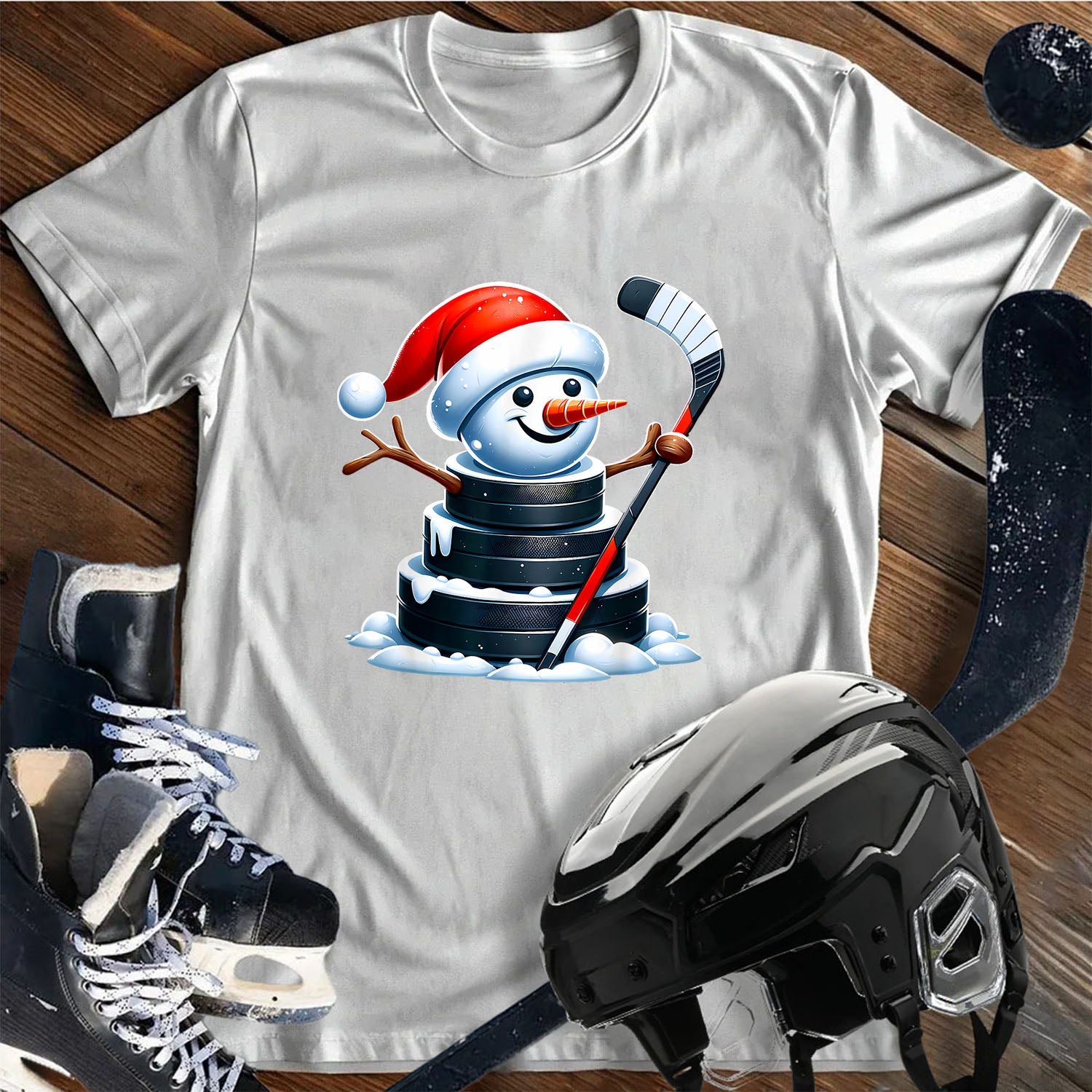 Puck Snowman T-Shirt