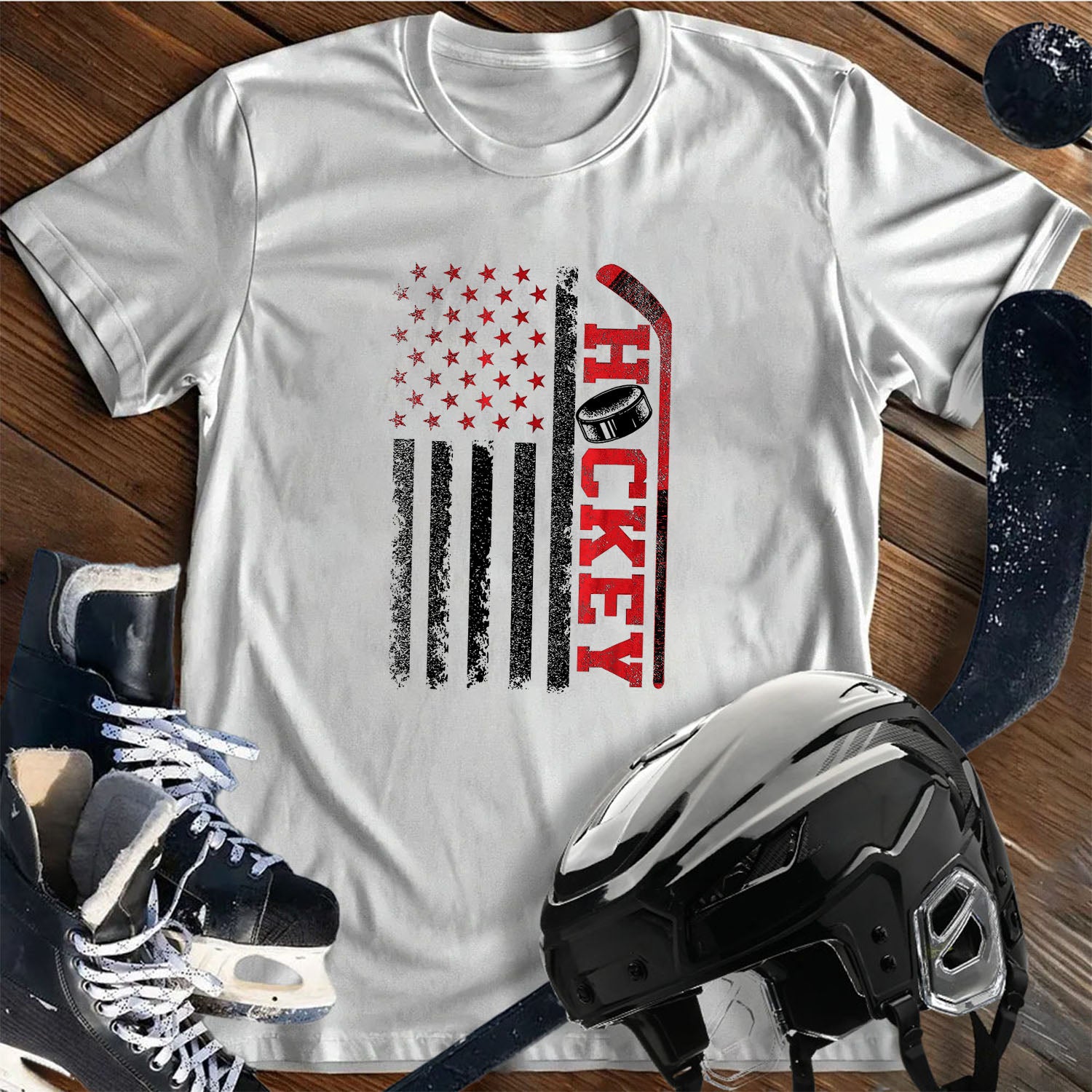 Patriotic Hockey T-Shirt