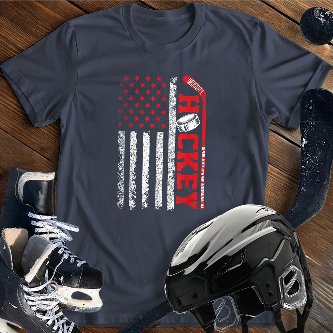 Patriotic Hockey T-Shirt