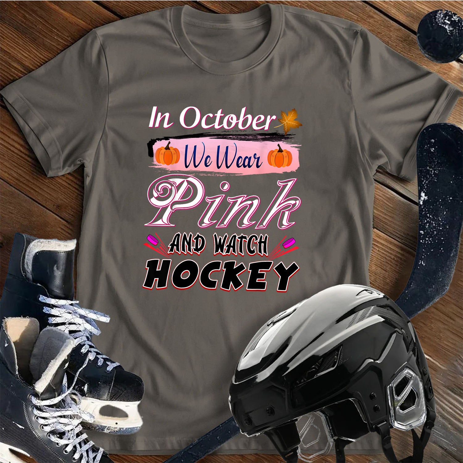 Pink Hockey T-Shirt
