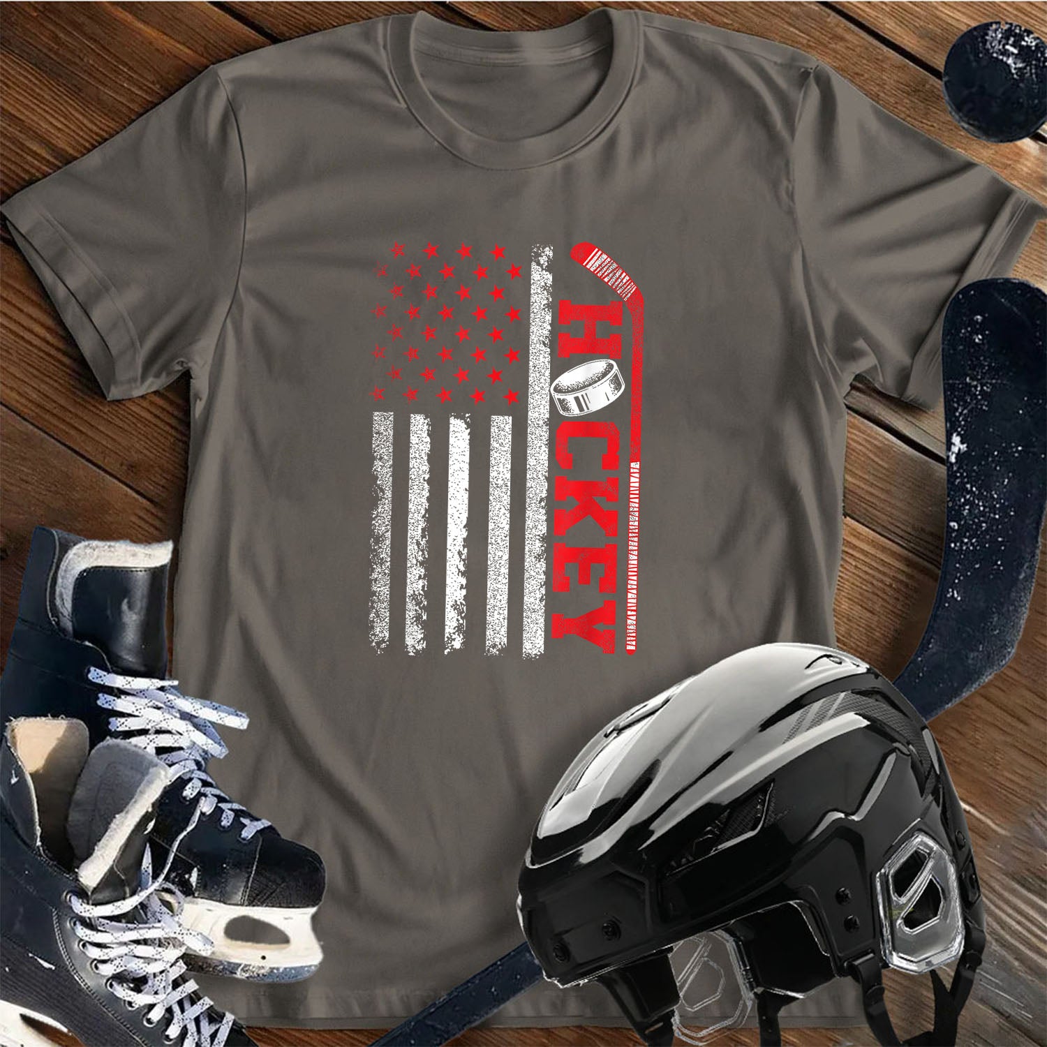 Patriotic Hockey T-Shirt