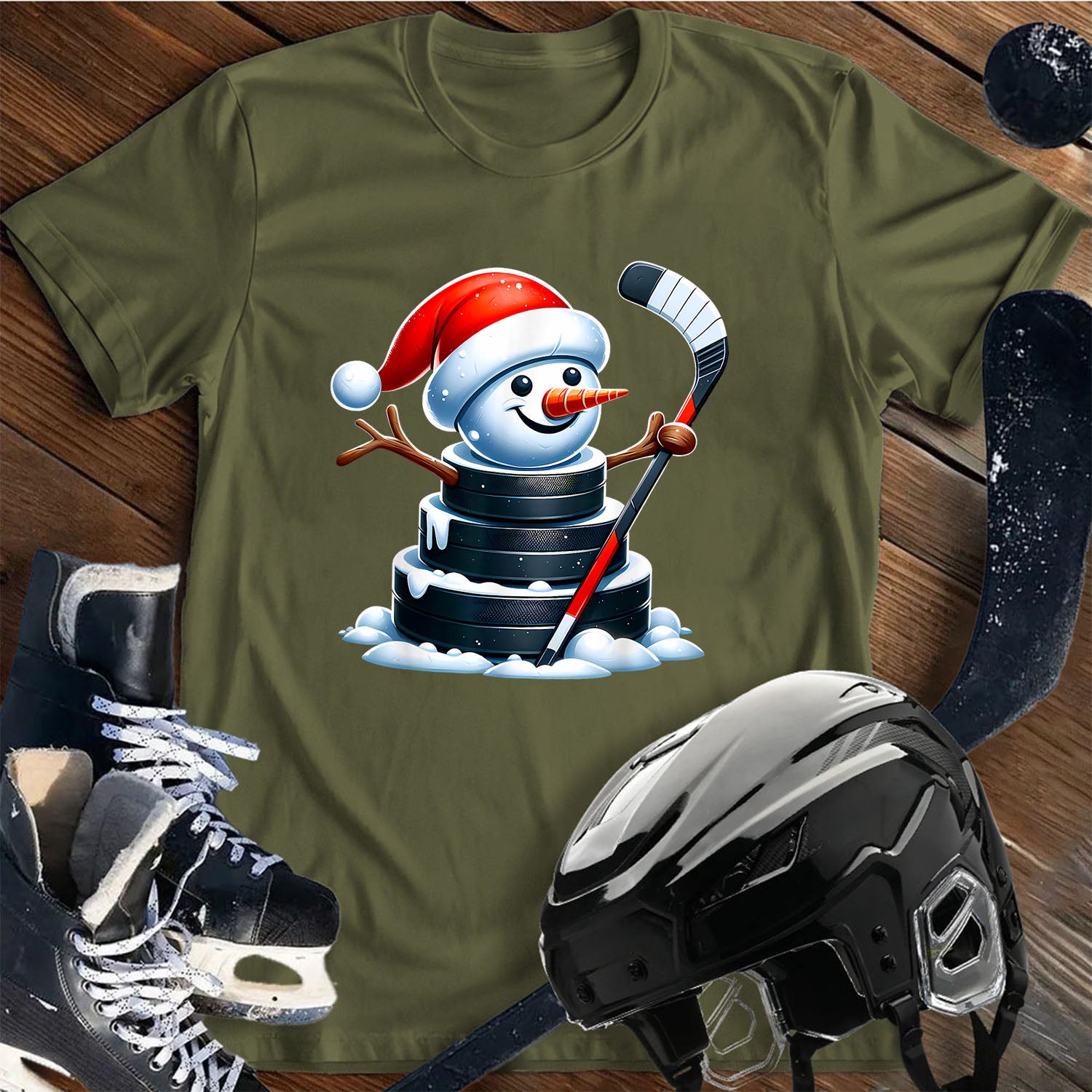 Puck Snowman T-Shirt