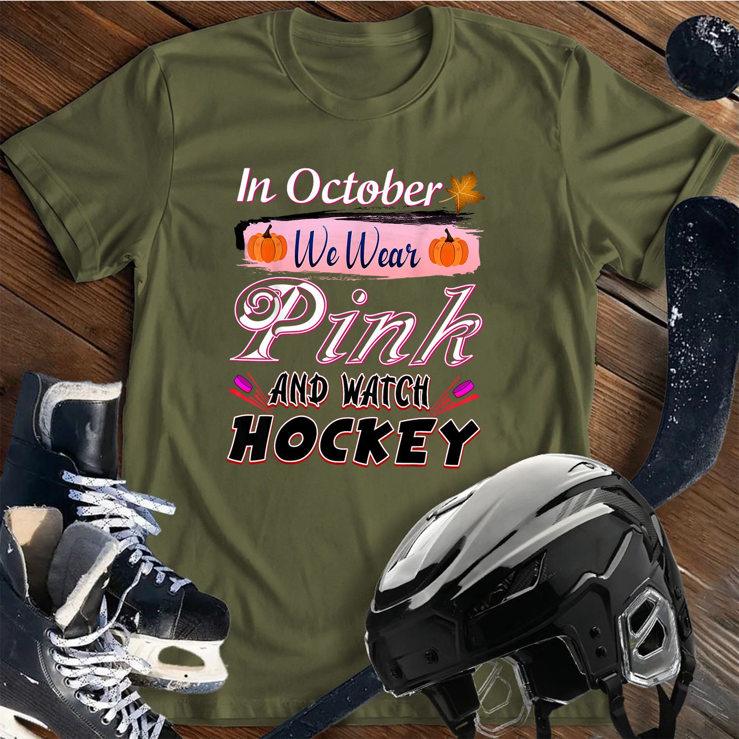Pink Hockey T-Shirt